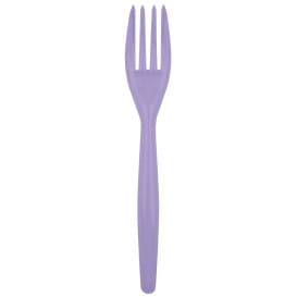 Tenedor de Plastico Easy PS Lila 180mm (20 Uds)