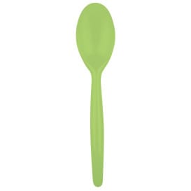 Cuchara de Plastico Easy PS Verde Lima 185 mm (20 Uds)