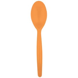 Cuchara de Plastico Easy PS Naranja 185 mm (20 Uds)