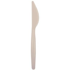 Cuchillo de Plastico Easy PS Beige 185mm (20 Uds)