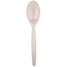 Cuchara de Plastico Easy PS Beige 185 mm (500 Uds)