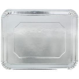 Bandeja de Carton Rectangular Plateada 34x42cm (50 Uds)