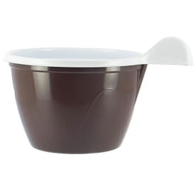 Taza de Plastico PS Chocolate 100 ml (20 Unidades)