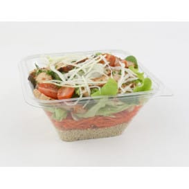 Bol de Plástico PET Impression 1000ml 170x170x80mm (50 Uds)