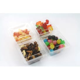 Bol mini de Plástico PET 250ml 90x90x60mm (600 Uds)