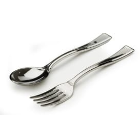 Cucharilla de Plastico Metalizado 130mm (100 Uds)
