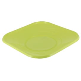 Plato de Plastico PP "X-Table" Cuadrado Lima 230mm (8 Uds)