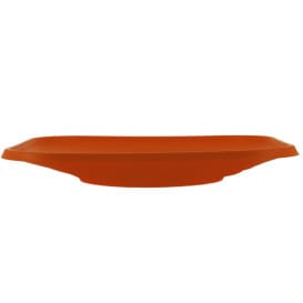 Plato de Plastico PP "X-Table" Cuadrado Naranja 180mm (8 Uds)