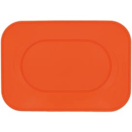 Bandeja de Plastico PP "X-Table" Naranja 330x230mm (2 Uds)