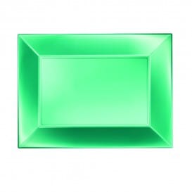 Bandeja Plastico Verde Nice Pearl PP 280x190mm (240 Uds)