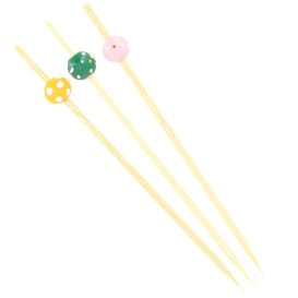 Pinchos de Bambu "Punteado" Surtido 120mm (200 Uds)