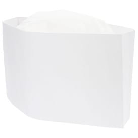 Gorro Cocinero Barco Papel  Blanco (100 Uds)