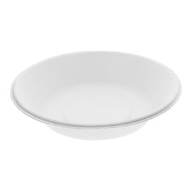 Bol de Caña de Azucar Blanco Ø180mm (50 Uds)