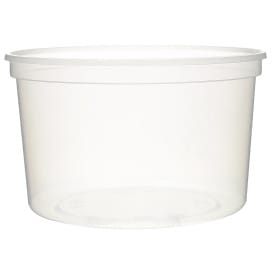 Tarrina de Plastico Transparente PP 500ml Ø11,5cm (500 Uds)