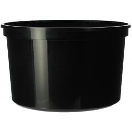 Tarrina de Plastico Negra PP 500ml Ø11,5cm (500 Uds)