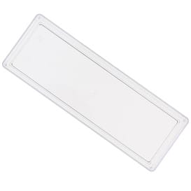 Bandeja de Plastico Rectangular Transparente 4,6x13cm  (500 Uds)