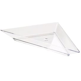 Plato Degustacion Plastico Triangular 5x10cm (8 Uds)