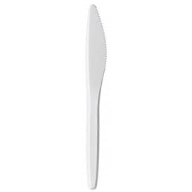 Cuchillo Plastico Luxury Blanco 175 mm (2000 Uds)