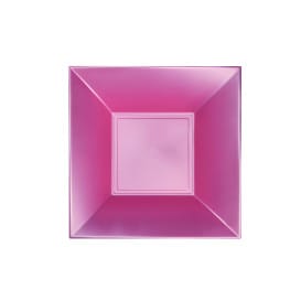 Plato de Plastico Hondo Rosa Nice Pearl PP 180mm (25 Uds)