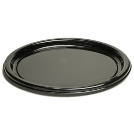 Plato de Plastico Redondo Negro 18 cm (250 Uds)