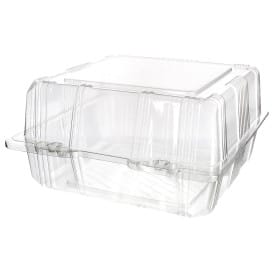 Envase Tapa Bisagra para Respotería PET 18x18x10cm (220 Uds)