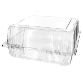 Envase Tapa Bisagra para Respotería PET 20x20x10cm (220 Uds)