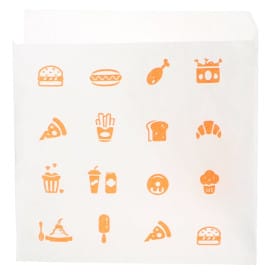 Bolsa Papel Abierta 2L "Saky Food" 15x15cm (250 Uds)