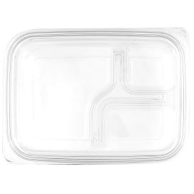 Tapa Plana Plástico para Envase PET 22x16cm (75 Uds)