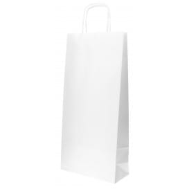 Bolsa Papel Blanca para Botellas Asas 18+8x39cm (300 Uds)