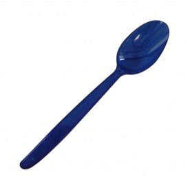 Cucharilla de Plástico PS Azul 155mm (50 Uds)