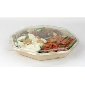 Tapa Plastico PET para Envase Hexagonal 230x230mm (100 Uds)