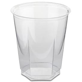 Vaso Plastico Hexagonal PS Cristal 250ml (50 Uds)