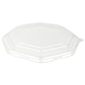 Tapa Plastico PET para Envase Hexagonal 230x230mm (100 Uds)