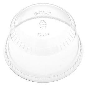 Tapa Cúpula Cerrada PET Cristal Ø9,2cm (50 Uds)