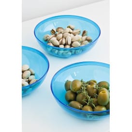 Bol de Plástico Turquesa 400ml Ø 14 cm (4 Uds)