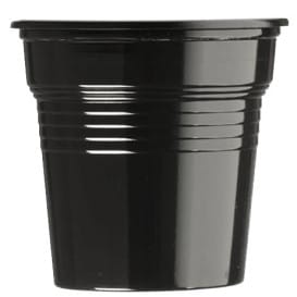 Vaso de Plástico PS Negro 80ml Ø5,7cm (50 Uds)