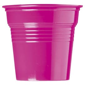 Vaso de Plástico PS Fucsia 80ml Ø5,7cm (50 Uds)