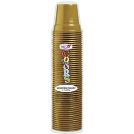Vaso de Plástico PS Oro 80ml Ø5,7cm (50 Uds)