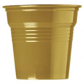 Vaso de Plástico PS Oro 80ml Ø5,7cm (50 Uds)