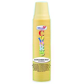Vaso de Plástico PS Crema 80ml Ø5,7cm (50 Uds)