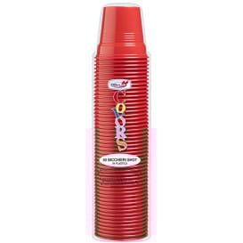 Vaso de Plástico PS Rojo 80ml Ø5,7cm (50 Uds)