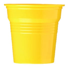 Vaso de Plástico PS Amarillo 80ml Ø5,7cm (50 Uds)