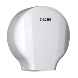 Dispensador Papel Higiénico 300m ABS Blanco (1 Ud)