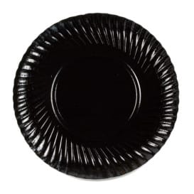 Plato de Carton Redondo Negro 250 mm (500 Uds)