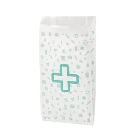 Bolsa de Papel Blanca Farmacia 14+7x27cm (125 Uds)