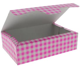 Caja Pasteleria Carton 17,5x11,5x4,7cm 250g Rosa (360 Uds)