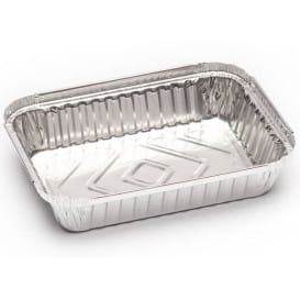 Bandeja Aluminio 580ml 185X135x30mm (125 Uds)