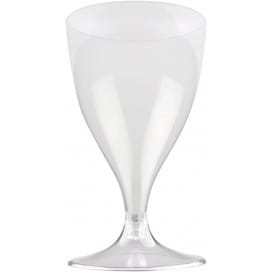 Copa de Plastico Vino con Pie Transparente 200ml (20 Uds)