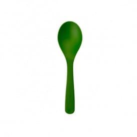 Cucharilla Compostable CPLA Verde 11,4 cm (100 Uds)