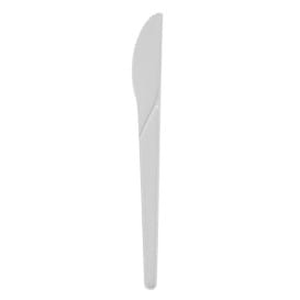 Cuchillo Compostable CPLA Blanco 17,2 cm (1.000 Uds)